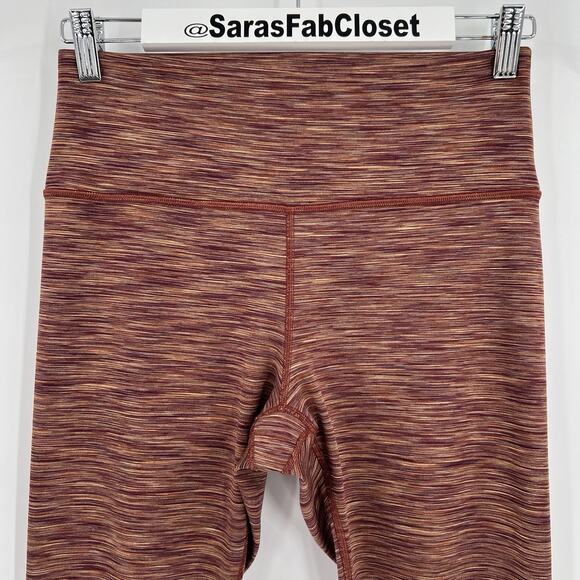 Athleta Transcend Textured 7/8 Tight Leggings Nova Dye Brown Women’s Size Large - Picture 4 of 11